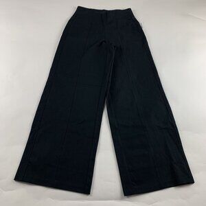 Old Navy Black Stretch Canvas High Rise Wide Leg Pixie Pant S New